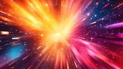 Naklejka premium Abstract bright colorful background with diagonal lines and glitter.