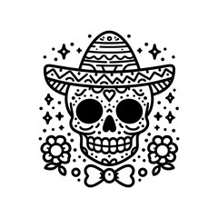 Cinco de Mayo Mexican Skull - Celebrate with Iconic Sugar Skull Designs Cinco de Mayo Mexican skull, sugar skull design, Dia de los Muertos skull, Mexican skull art, Cinco de Mayo decorations, skull 