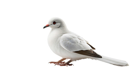 Obraz premium white dove isolated on white background