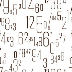 black and white background with numbers	