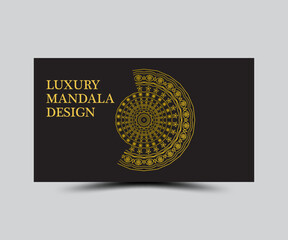 Luxury mandala design template 