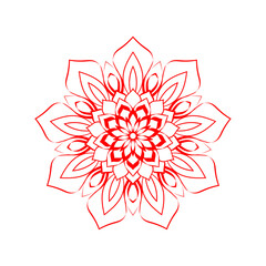 
Decorative mandala on white background
Circular Flower Mandala on White Free 