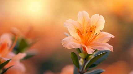 Fototapeta premium A tight shot of a bloom against its plant backdrop, with surrounding foliage softly blurred