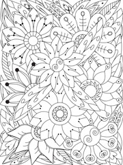 flowers Coloring Book Pages flowers for Relaxation and Stress Relief on Flowers Patterns