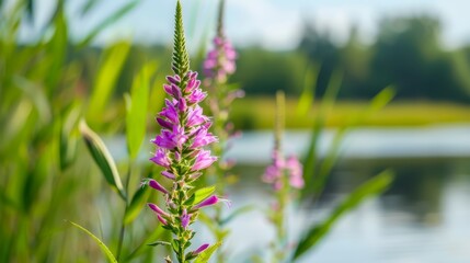 a tranquil body of water