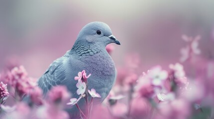 background softly rendered in shades of pink and white