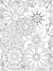 flowers Coloring Book Pages flowers for Relaxation and Stress Relief on Flowers Patterns