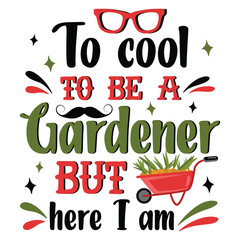 Fototapeta premium Gardening vector illustration collections for t-shirts, coffee mugs, posters, cards, pillow covers, stickers, and vector designs.