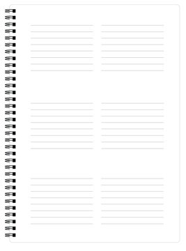 Notebook for saving emails, contacts, passwords vector illustration eps 10