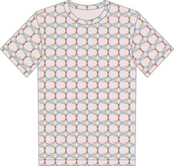 allover print round neck t-shirt design
