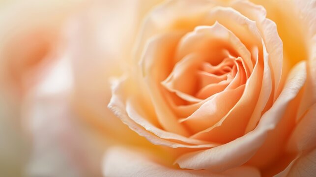  A tight shot of a pink rose with out-of-focus petals in its center - Powered by Adobe