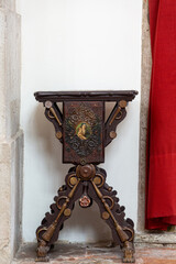 Special wooden chair for nobleman in  basilica di San Pietro di Castello