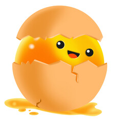 Cute egg faces. Cartoon funny doodle happy characters, easter egghead kawaii emoji flat comic emotion mascot kid stickers. 