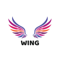 Fototapeta premium Vector wing template