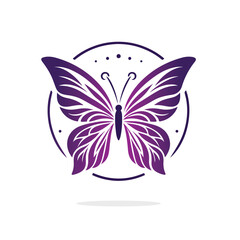 Fototapeta premium Butterfly vector template