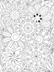 flowers Coloring Book Pages flowers for Relaxation and Stress Relief on Flowers Patterns