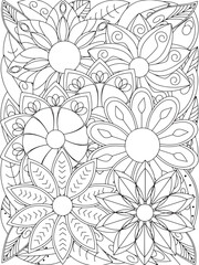 flowers Coloring Book Pages flowers for Relaxation and Stress Relief on Flowers Patterns