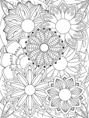 flowers Coloring Book Pages flowers for Relaxation and Stress Relief on Flowers Patterns