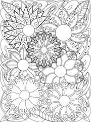 flowers Coloring Book Pages flowers for Relaxation and Stress Relief on Flowers Patterns