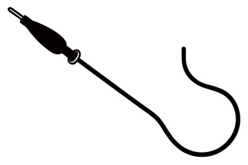 Creative medical instrument Silhouette Vector Art Illustration