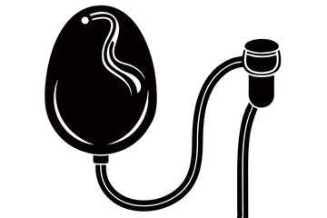 Creative medical instrument Silhouette Vector Art Illustration