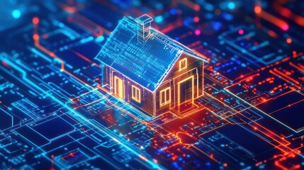 Obraz premium Digital Home Automation