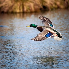 Obraz premium mallard wild duck scient. name Anas platyrhynchos bird animal, A