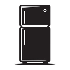 Refrigerators -Kitchen tool - Vector of refrigerator - Silhouette of kitchen assicers
