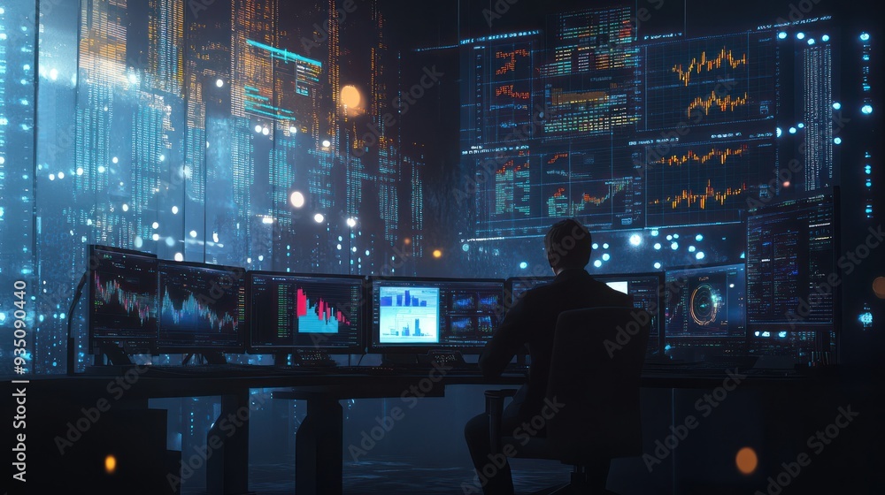 Poster cyberpunk trader