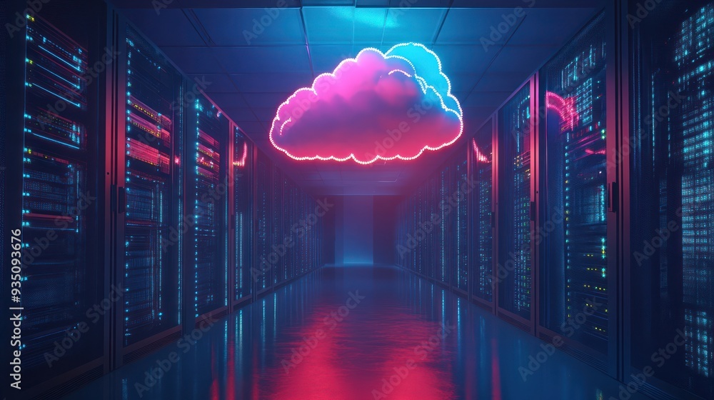 Poster cloud computing data center