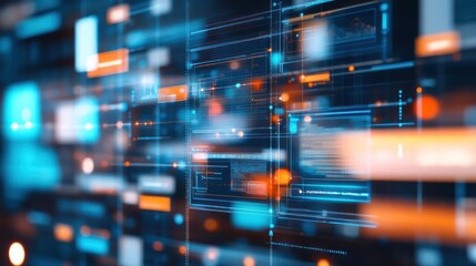 Obraz premium Abstract Digital Interface