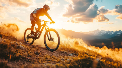 Mountain Biking Adventure: Epic Sunset Ride in the Wild