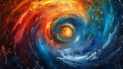 A whirlpool of colors in an infinite loop