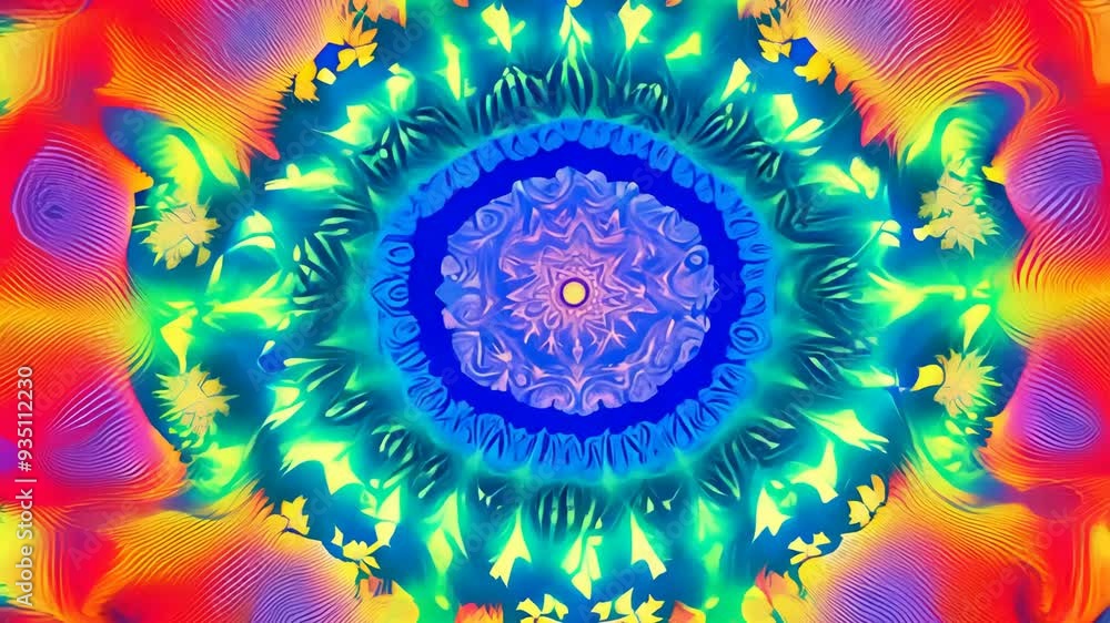 Poster colorful abstract swirl patterns create mesmerizing visuals in vibrant tones during an artistic disp