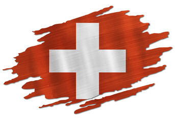 Abstract symbol of the flag Switzerland on a transparent background