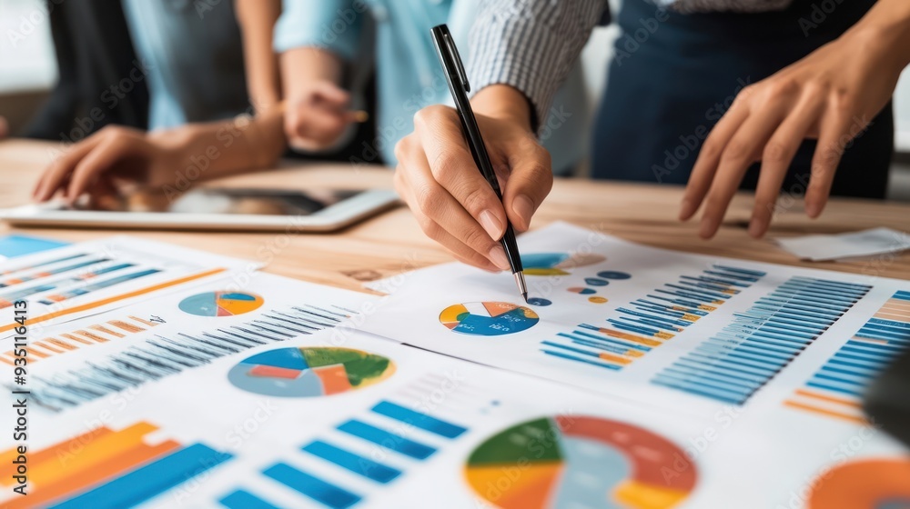 Poster analyzing data and statistics