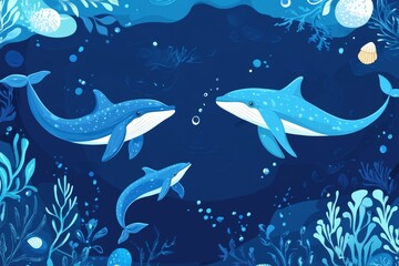 Fototapeta premium blue ocean background