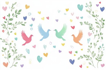 Fototapeta premium International Day of Peace style