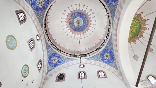the inner ceiling of the Gazi Husrev Bey's Madrasa in Sarajevo, Bosnia Herzegovina.