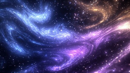 Fototapeta premium A mesmerizing cosmic swirl of colors and stars, evoking the beauty of the universe.