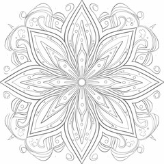 mandala design isolated with white