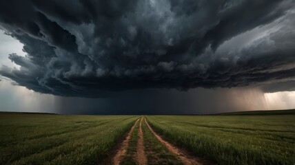 Dark storm clouds approaching 