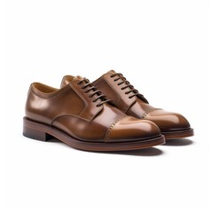 Elegant Brown Leather Dress Shoes Perfect for Formal Occasions and Business Attire