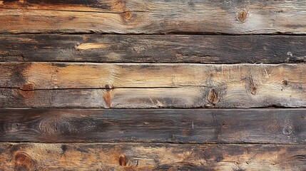 Obraz premium Rustic Tales: Reclaimed wood planks whisper stories of time, their weathered grains and knots painting a backdrop of history and character.
