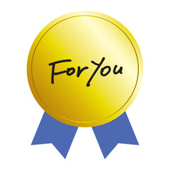 手書きのFor you　ギフトシール　メッセージ