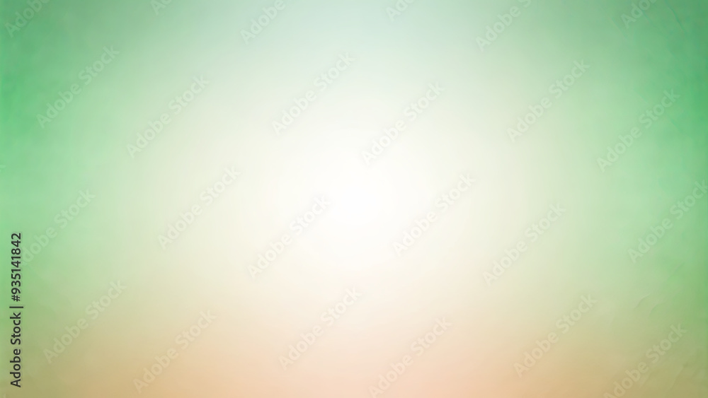 Poster a gentle gradient transitions from a soothing green to a warm orange, creating a calming and serene 