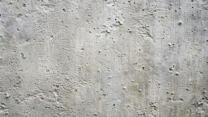 Fototapeta premium The surface of a concrete wall displays a unique texture characterized by bumps, pockmarks, and a mix of soft gray tones, highlighting its age and natural wear patterns over time