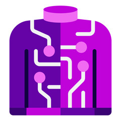 Techwear Cyber punk icon illustration 