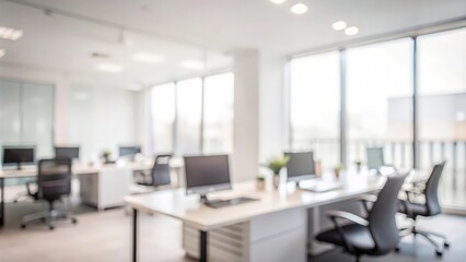 Modern Office Workspace Blur
