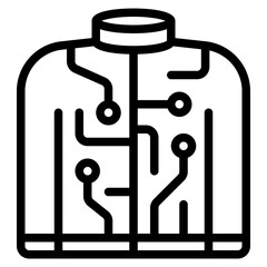 Techwear Cyber punk icon illustration 